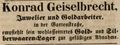 Zeitungsannonce des Juweliers <!--LINK'" 0:34-->, Dezember 1848 <span class="smw-highlighter" data-type="8" data-state="inline" data-title="Hinweis" title="Lizenz: NoC-NC 1.0"><span class="smwtticon note"></span><span class="smwttcontent">Lizenz: NoC-NC 1.0</span></span>