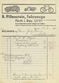 Kopie einer historischen Rechnung der Firma Pillenstein von Januar 1936 <span class="smw-highlighter" data-type="8" data-state="inline" data-title="Hinweis" title="Urheber: Autohaus PillensteinLizenz: CC BY-SA 3.0"><span class="smwtticon note"></span><span class="smwttcontent">Urheber: <a class="mw-selflink selflink">Autohaus Pillenstein</a><br><br>Lizenz: CC BY-SA 3.0</span></span>