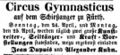 Circus auf dem <a class="mw-selflink selflink">Schießanger</a>, April 1853 <span class="smw-highlighter" data-type="8" data-state="inline" data-title="Hinweis" title="Lizenz: NoC-NC 1.0"><span class="smwtticon note"></span><span class="smwttcontent">Lizenz: NoC-NC 1.0</span></span>