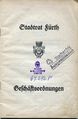 Stadtrat Fürth - Geschäftsordnung, 1929 <span class="smw-highlighter" data-type="8" data-state="inline" data-title="Hinweis" title="Urheber: Stadt FürthLizenz: CC BY-SA 3.0"><span class="smwtticon note"></span><span class="smwttcontent">Urheber: <!--LINK'" 0:11--><br><br>Lizenz: CC BY-SA 3.0</span></span>