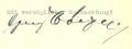 Originalunterschrift Georg Wölfel auf einem Gesachäftsbrief von 1956 <span class="smw-highlighter" data-type="8" data-state="inline" data-title="Hinweis" title="Urheber: Bäckerei WölfelLizenz: CC BY-SA 3.0"><span class="smwtticon note"></span><span class="smwttcontent">Urheber: <!--LINK'" 0:56--><br><br>Lizenz: CC BY-SA 3.0</span></span>