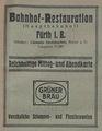 Werbung im Fürther Adressbuch von 1931 <span class="smw-highlighter" data-type="8" data-state="inline" data-title="Hinweis" title="Urheber: Fürther Adressbuch 1931Lizenz: CC BY-SA 3.0"><span class="smwtticon note"></span><span class="smwttcontent">Urheber: Fürther Adressbuch 1931<br><br>Lizenz: CC BY-SA 3.0</span></span>