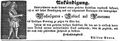 Zeitungsanzeige von Philipp Evora, dem Vater von Wilhelm Evora, Oktober 1851 <span class="smw-highlighter" data-type="8" data-state="inline" data-title="Hinweis" title="Lizenz: NoC-NC 1.0"><span class="smwtticon note"></span><span class="smwttcontent">Lizenz: NoC-NC 1.0</span></span>