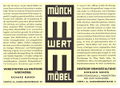 Historische Werbeanzeige von Möbel Münch, 1950 <span class="smw-highlighter" data-type="8" data-state="inline" data-title="Hinweis" title="Urheber: Fa. Möbel MünchLizenz: CC BY-SA 3.0"><span class="smwtticon note"></span><span class="smwttcontent">Urheber: Fa. Möbel Münch<br><br>Lizenz: CC BY-SA 3.0</span></span>