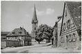 Ansichtskarte von Burgfarrnbach: Würzburger Straße und Kirche St. Johannis, gel. 1961 <span class="smw-highlighter" data-type="8" data-state="inline" data-title="Hinweis" title="Urheber: FrilaLizenz: CC BY-SA 3.0"><span class="smwtticon note"></span><span class="smwttcontent">Urheber: Frila<br><br>Lizenz: CC BY-SA 3.0</span></span>