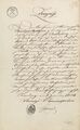 Zeugnis vom 8. Januar 1854, ausgestellt vom kgl. Bauinspektor Frommel <span class="smw-highlighter" data-type="8" data-state="inline" data-title="Hinweis" title="Lizenz: Bildlizenz-Stadtarchiv"><span class="smwtticon note"></span><span class="smwttcontent">Lizenz: Bildlizenz-Stadtarchiv</span></span>