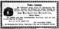 Traueranzeige für die Wirtswitwe Katharina Deinlein, August 1866 <span class="smw-highlighter" data-type="8" data-state="inline" data-title="Hinweis" title="Lizenz: NoC-NC 1.0"><span class="smwtticon note"></span><span class="smwttcontent">Lizenz: NoC-NC 1.0</span></span>