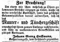 Maurermeister Johann Georg Hoffmann in der Katharinenstraße, August 1868 <span class="smw-highlighter" data-type="8" data-state="inline" data-title="Hinweis" title="Lizenz: NoC-NC 1.0"><span class="smwtticon note"></span><span class="smwttcontent">Lizenz: NoC-NC 1.0</span></span>