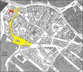 Gänsberg-Plan, Rednitzstraße 2 rot markiert <span class="smw-highlighter" data-type="8" data-state="inline" data-title="Hinweis" title="Urheber: Lothar BertholdLizenz: CC BY-SA 3.0"><span class="smwtticon note"></span><span class="smwttcontent">Urheber: <!--LINK'" 0:16--><br>Lizenz: CC BY-SA 3.0</span></span>