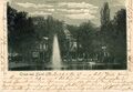 Ansichtskarte im Stadtpark mit dem Stadtpark-Restaurant zum Vollmond, gel. 1898 <span class="smw-highlighter" data-type="8" data-state="inline" data-title="Hinweis" title="Urheber: unbekanntLizenz: CC BY-SA 3.0"><span class="smwtticon note"></span><span class="smwttcontent">Urheber: unbekannt<br><br>Lizenz: CC BY-SA 3.0</span></span>