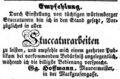 Zeitungsinserat des Maurermeisters Georg Hoffmann, Mai 1852 <span class="smw-highlighter" data-type="8" data-state="inline" data-title="Hinweis" title="Lizenz: NoC-NC 1.0"><span class="smwtticon note"></span><span class="smwttcontent">Lizenz: NoC-NC 1.0</span></span>