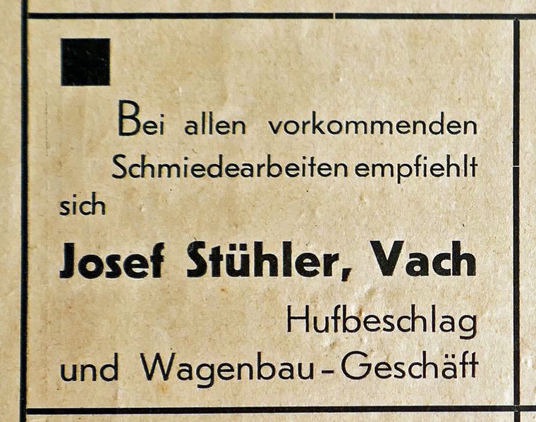 Datei:Stühler Hufbeschlag Anzeige 1927.jpg