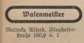 Eintrag im Fürther Adressbuch 1931 der Firma <!--LINK'" 0:38--> <span class="smw-highlighter" data-type="8" data-state="inline" data-title="Hinweis" title="Urheber: Fürther Adressbuch 1931Lizenz: CC BY-SA 3.0"><span class="smwtticon note"></span><span class="smwttcontent">Urheber: Fürther Adressbuch 1931<br><br>Lizenz: CC BY-SA 3.0</span></span>