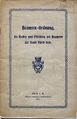 Titelblatt: Beamten-Ordnung der Stadt Fürth, 1912 <span class="smw-highlighter" data-type="8" data-state="inline" data-title="Hinweis" title="Urheber: Stadt FürthLizenz: CC BY-SA 3.0"><span class="smwtticon note"></span><span class="smwttcontent">Urheber: <!--LINK'" 0:10--><br><br>Lizenz: CC BY-SA 3.0</span></span>