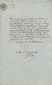 Prüfungszeugnis des könig. bay. Kreisbauinspektors Spindler für Friedrich Müller vom 2. Oktober 1823 <span class="smw-highlighter" data-type="8" data-state="inline" data-title="Hinweis" title="Lizenz: Bildlizenz-Stadtarchiv"><span class="smwtticon note"></span><span class="smwttcontent">Lizenz: Bildlizenz-Stadtarchiv</span></span>