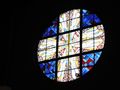 Fensterrose der <a class="mw-selflink selflink">Christuskirche</a> Stadeln an der Eingangsseite mit 4 Meter Durchmesser <span class="smw-highlighter" data-type="8" data-state="inline" data-title="Hinweis" title="Urheber: Norbert PietschLizenz: CC BY-SA 3.0"><span class="smwtticon note"></span><span class="smwttcontent">Urheber: Norbert Pietsch<br><br>Lizenz: CC BY-SA 3.0</span></span>