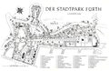 Übersichtsplan des Stadtparkgeländes nach Neugestaltung 1951 <span class="smw-highlighter" data-type="8" data-state="inline" data-title="Hinweis" title="Urheber: Verkehrsverein Fürth/Bayern e. V.Lizenz: CC BY-SA 3.0"><span class="smwtticon note"></span><span class="smwttcontent">Urheber: Verkehrsverein Fürth/Bayern e. V.<br><br>Lizenz: CC BY-SA 3.0</span></span>