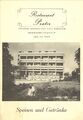 Speisekarte der „neuen“ Prater-Gaststätte in der Erlanger Straße 59 um 1970 <span class="smw-highlighter" data-type="8" data-state="inline" data-title="Hinweis" title="Urheber: unbekanntLizenz: CC BY-SA 3.0"><span class="smwtticon note"></span><span class="smwttcontent">Urheber: unbekannt<br><br>Lizenz: CC BY-SA 3.0</span></span>