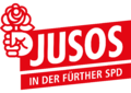 Logo: <i>Jusos in der Fürther SPD</i>, 2016 <span class="smw-highlighter" data-type="8" data-state="inline" data-title="Hinweis" title="Urheber: SPD FürthLizenz: Copyright"><span class="smwtticon note"></span><span class="smwttcontent">Urheber: <!--LINK'" 0:49--><br><br>Lizenz: Copyright</span></span>