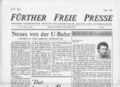 Fürther Freie Presse Nr. 2 <span class="smw-highlighter" data-type="8" data-state="inline" data-title="Hinweis" title="Lizenz: CC BY-SA 3.0"><span class="smwtticon note"></span><span class="smwttcontent">Lizenz: CC BY-SA 3.0</span></span>