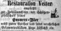 Werbeanzeige Restauration Vetter mit Ensnerischem Bier, Juni 1876 <span class="smw-highlighter" data-type="8" data-state="inline" data-title="Hinweis" title="Lizenz: NoC-NC 1.0"><span class="smwtticon note"></span><span class="smwttcontent">Lizenz: NoC-NC 1.0</span></span>