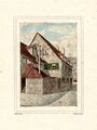 Sog. Höhnshof mit Blick zum Marktplatz – Zeichnung von Franz Ulmer, ca. 1935 <span class="smw-highlighter" data-type="8" data-state="inline" data-title="Hinweis" title="Urheber: Franz UlmerLizenz: CC BY-SA 3.0"><span class="smwtticon note"></span><span class="smwttcontent">Urheber: <!--LINK'" 0:173--><br><br>Lizenz: CC BY-SA 3.0</span></span>