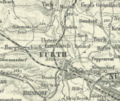 Ausschnitt aus der Karte "Südwest-Deutschland bis zu den Alpen...", 1915 <span class="smw-highlighter" data-type="8" data-state="inline" data-title="Hinweis" title="Urheber: Friedrich WeißLizenz: CC BY-NC-SA 4.0"><span class="smwtticon note"></span><span class="smwttcontent">Urheber: Friedrich Weiß<br><br>Lizenz: CC BY-NC-SA 4.0</span></span>