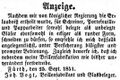 Zeitungsanzeige des Brillenfabrikanten <!--LINK'" 0:68-->, September 1851 <span class="smw-highlighter" data-type="8" data-state="inline" data-title="Hinweis" title="Lizenz: NoC-NC 1.0"><span class="smwtticon note"></span><span class="smwttcontent">Lizenz: NoC-NC 1.0</span></span>
