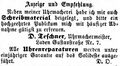 Zeitungsanzeige des Uhrmachers <!--LINK'" 0:22-->, Mai 1868 <span class="smw-highlighter" data-type="8" data-state="inline" data-title="Hinweis" title="Lizenz: NoC-NC 1.0"><span class="smwtticon note"></span><span class="smwttcontent">Lizenz: NoC-NC 1.0</span></span>