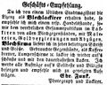Zeitungsanzeige von <!--LINK'" 0:19-->, "Photograph und Lackirer", März 1854 <span class="smw-highlighter" data-type="8" data-state="inline" data-title="Hinweis" title="Lizenz: NoC-NC 1.0"><span class="smwtticon note"></span><span class="smwttcontent">Lizenz: NoC-NC 1.0</span></span>