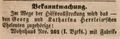 Ankündigung der Versteigerung des Wohnhauses von <a class="mw-selflink selflink">Georg Herrlein</a>, September 1849 <span class="smw-highlighter" data-type="8" data-state="inline" data-title="Hinweis" title="Lizenz: NoC-NC 1.0"><span class="smwtticon note"></span><span class="smwttcontent">Lizenz: NoC-NC 1.0</span></span>