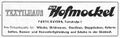 Werbung vom Textilhaus Fritz Hofmockel in der Schülerzeitung <!--LINK'" 0:57--> Nr. 3 1957 <span class="smw-highlighter" data-type="8" data-state="inline" data-title="Hinweis" title="Urheber: Fritz HofmockelLizenz: CC BY-SA 3.0"><span class="smwtticon note"></span><span class="smwttcontent">Urheber: Fritz Hofmockel<br><br>Lizenz: CC BY-SA 3.0</span></span>