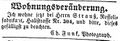 Zeitungsanzeige des Photographen <!--LINK'" 0:18-->, Februar 1854 <span class="smw-highlighter" data-type="8" data-state="inline" data-title="Hinweis" title="Lizenz: NoC-NC 1.0"><span class="smwtticon note"></span><span class="smwttcontent">Lizenz: NoC-NC 1.0</span></span>