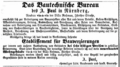 Werbeanzeige für das Bautechnische Büro A. Paul, Februar 1866 <span class="smw-highlighter" data-type="8" data-state="inline" data-title="Hinweis" title="Lizenz: NoC-NC 1.0"><span class="smwtticon note"></span><span class="smwttcontent">Lizenz: NoC-NC 1.0</span></span>