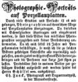 Zeitungsannonce des Daguerreotypisten <!--LINK'" 0:13-->, März 1851 <span class="smw-highlighter" data-type="8" data-state="inline" data-title="Hinweis" title="Lizenz: NoC-NC 1.0"><span class="smwtticon note"></span><span class="smwttcontent">Lizenz: NoC-NC 1.0</span></span>