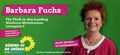 Grüner Wahlkampffyler zur Landtagswahl 2018 von Barbara Fuchs <span class="smw-highlighter" data-type="8" data-state="inline" data-title="Hinweis" title="Urheber: Tanja ElmLizenz: CC BY-SA 3.0"><span class="smwtticon note"></span><span class="smwttcontent">Urheber: Tanja Elm<br><br>Lizenz: CC BY-SA 3.0</span></span>