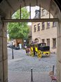 FürthWiki-Laden, Blick aus dem Vortragsraum in die Gustavstraße <span class="smw-highlighter" data-type="8" data-state="inline" data-title="Hinweis" title="Urheber: Ralph StenzelLizenz: CC BY-SA 3.0"><span class="smwtticon note"></span><span class="smwttcontent">Urheber: <!--LINK'" 0:76--><br><br>Lizenz: CC BY-SA 3.0</span></span>