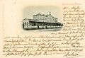 Der Hauptbahnhof vom Süden aus gesehen, gel. 1899 <span class="smw-highlighter" data-type="8" data-state="inline" data-title="Hinweis" title="Urheber: unbekantLizenz: CC BY-SA 4.0"><span class="smwtticon note"></span><span class="smwttcontent">Urheber: unbekant<br><br>Lizenz: CC BY-SA 4.0</span></span>