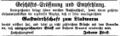 Werbeanzeige des Wirts "zum Lindwurm", Johann Fürst, für Ensnerisches Bier, Februar 1876 <span class="smw-highlighter" data-type="8" data-state="inline" data-title="Hinweis" title="Lizenz: NoC-NC 1.0"><span class="smwtticon note"></span><span class="smwttcontent">Lizenz: NoC-NC 1.0</span></span>
