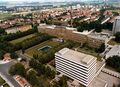 Luftaufnahme vom Stadtkrankenhaus Fürth, 1982 <span class="smw-highlighter" data-type="8" data-state="inline" data-title="Hinweis" title="Urheber: unbekanntLizenz: Bildlizenz-Stadtarchiv"><span class="smwtticon note"></span><span class="smwttcontent">Urheber: unbekannt<br><br>Lizenz: Bildlizenz-Stadtarchiv</span></span>