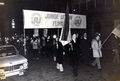 Demonstration des CSU-Jugendverbands JU in Fürth, vermutlich in den 1970er Jahren <span class="smw-highlighter" data-type="8" data-state="inline" data-title="Hinweis" title="Urheber: CSU FürthLizenz: CC BY-SA 3.0"><span class="smwtticon note"></span><span class="smwttcontent">Urheber: CSU Fürth<br><br>Lizenz: CC BY-SA 3.0</span></span>