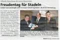 Bericht der <a class="mw-selflink selflink">StadtZeitung Fürth</a> über die Einweihung Schulzentrums Hans-Sachs-Straße, November 1998 <span class="smw-highlighter" data-type="8" data-state="inline" data-title="Hinweis" title="Urheber: StadtzeitungLizenz: CC BY-SA 3.0"><span class="smwtticon note"></span><span class="smwttcontent">Urheber: <!--LINK'" 0:2--><br><br>Lizenz: CC BY-SA 3.0</span></span>
