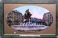 "Kunstbrunnen am Bahnhofsplatz" (Centaurenbrunnen), Ansichtskarte, 1910 <span class="smw-highlighter" data-type="8" data-state="inline" data-title="Hinweis" title="Urheber: unbekanntLizenz: CC BY-SA 3.0"><span class="smwtticon note"></span><span class="smwttcontent">Urheber: unbekannt<br><br>Lizenz: CC BY-SA 3.0</span></span>