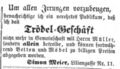 Trödel in der Liliengasse, Fürther Tagblatt 8. November 1865 <span class="smw-highlighter" data-type="8" data-state="inline" data-title="Hinweis" title="Urheber: Fürther TagblattLizenz: NoC-NC 1.0"><span class="smwtticon note"></span><span class="smwttcontent">Urheber: <!--LINK'" 0:61--><br><br>Lizenz: NoC-NC 1.0</span></span>