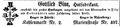 Zeitungsanzeige des Hutfabrikanten <!--LINK'" 0:93-->, April 1967 <span class="smw-highlighter" data-type="8" data-state="inline" data-title="Hinweis" title="Lizenz: NoC-NC 1.0"><span class="smwtticon note"></span><span class="smwttcontent">Lizenz: NoC-NC 1.0</span></span>