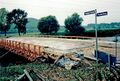 Sanierung der Stadelner Brücke, Oktober 2000. <span class="smw-highlighter" data-type="8" data-state="inline" data-title="Hinweis" title="Urheber: Klaus-Peter SchaackLizenz: CC BY-SA 3.0"><span class="smwtticon note"></span><span class="smwttcontent">Urheber: <!--LINK'" 0:66--><br><br>Lizenz: CC BY-SA 3.0</span></span>