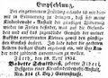 Zeitungsanzeige für eine <!--LINK'" 0:30-->, April 1854 <span class="smw-highlighter" data-type="8" data-state="inline" data-title="Hinweis" title="Lizenz: NoC-NC 1.0"><span class="smwtticon note"></span><span class="smwttcontent">Lizenz: NoC-NC 1.0</span></span>