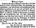 Zeitungsanzeige des Malers <!--LINK'" 0:55-->, Dezember 1851 <span class="smw-highlighter" data-type="8" data-state="inline" data-title="Hinweis" title="Lizenz: NoC-NC 1.0"><span class="smwtticon note"></span><span class="smwttcontent">Lizenz: NoC-NC 1.0</span></span>