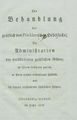 Titelblatt der gedruckten Denkschrift zur Pücklerischen Debitsache, 1808 <span class="smw-highlighter" data-type="8" data-state="inline" data-title="Hinweis" title="Lizenz: Bildlizenz-Stadtarchiv"><span class="smwtticon note"></span><span class="smwttcontent">Lizenz: Bildlizenz-Stadtarchiv</span></span>