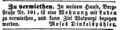 Mietanzeige Moses Dinkelspühler, Fürther Tagblatt 12. November 1851 <span class="smw-highlighter" data-type="8" data-state="inline" data-title="Hinweis" title="Urheber: Fürther TagblattLizenz: NoC-NC 1.0"><span class="smwtticon note"></span><span class="smwttcontent">Urheber: <!--LINK'" 0:48--><br><br>Lizenz: NoC-NC 1.0</span></span>